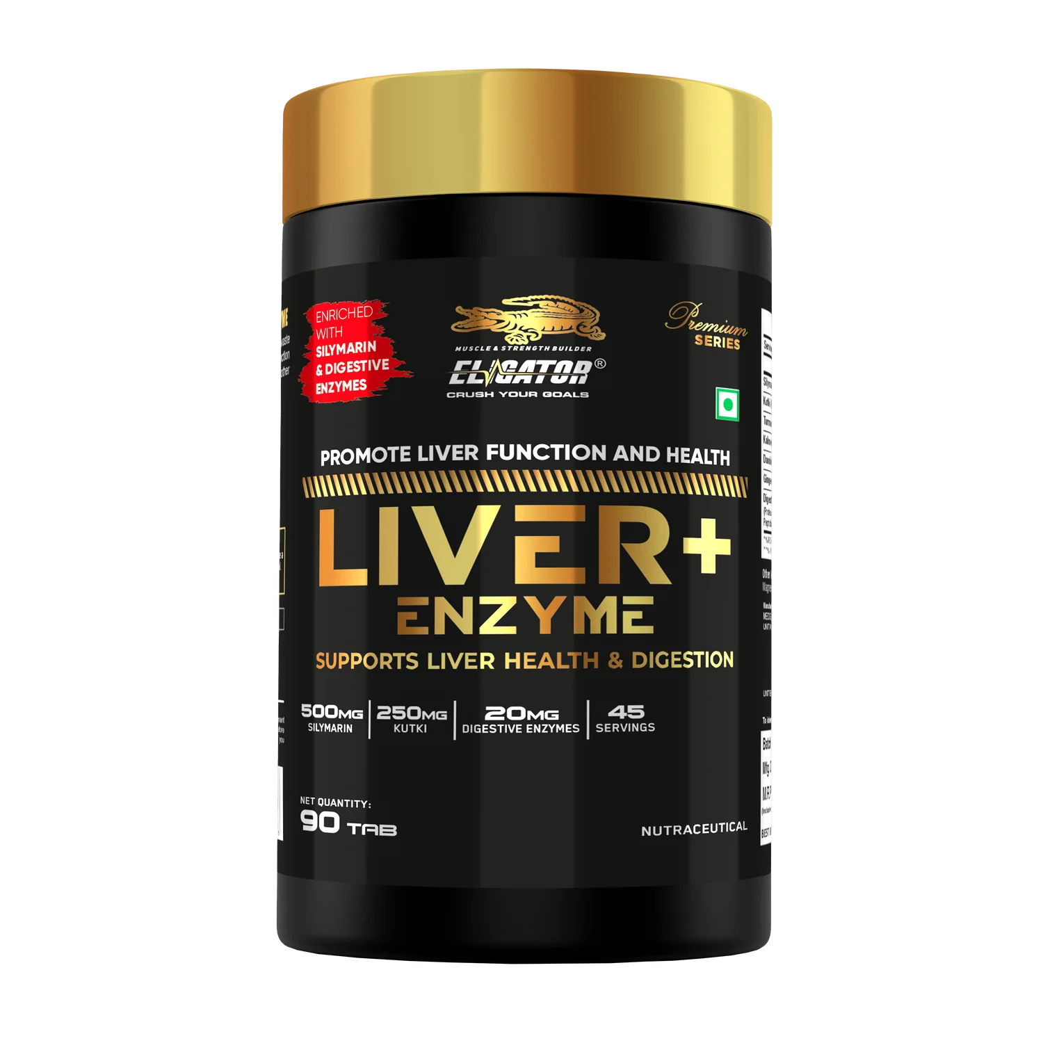 Eligator Liver + Enzyme - 90 Tablets (45 servings)